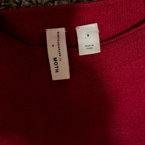 Moth by Anthropologie, Bell Sleeve, Red, SZ: Small - Picture 5 of 5